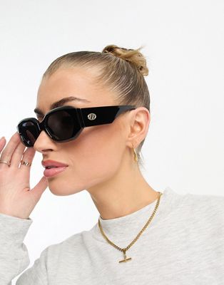 Le Specs slaptrash sunglasses in black
