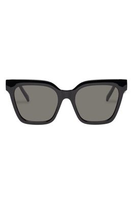 Le Specs Star Glow Square Sunglasses in Black