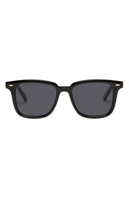 Le Specs Steadfast 51mm Polarized D-Frame Sunglasses in Black