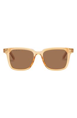Le Specs Steadfast 51mm Polarized D-Frame Sunglasses in Blonde
