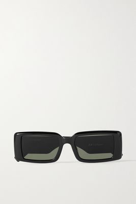 Le Specs - The Impeccable Alt Fit Square-frame Acetate Sunglasses - Black