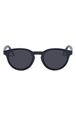 Le Specs Trashy Round Sunglasses in Black