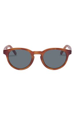 Le Specs Trashy Round Sunglasses in Vintage Tort