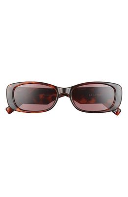 Le Specs Unreal 52mm Quilted Square Sunglasses in Tort