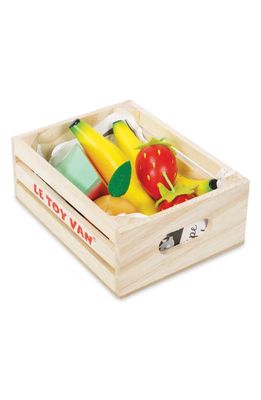 Le Toy Van 5 A Day Fruits Basket Toy in Tan Yellow And Green