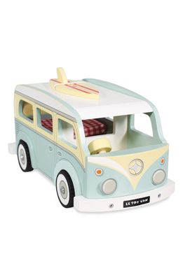 Le Toy Van Vacation Camper Van in Blue Yellow And White