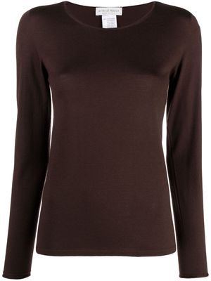 Le Tricot Perugia crew-neck wool jumper - Brown