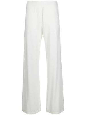 Le Tricot Perugia high-waist flared trousers - White