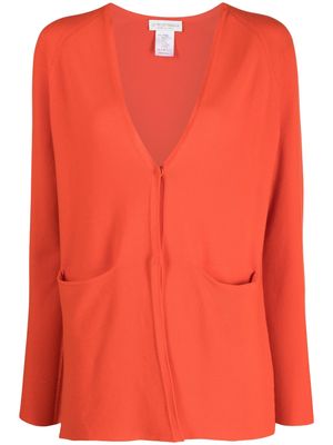 Le Tricot Perugia knitted cotton cardigan - Orange