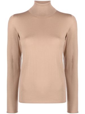 Le Tricot Perugia long-sleeve roll-neck jumper - Neutrals