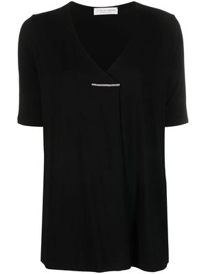 Le Tricot Perugia relaxed-fit shortsleeved T-shirt - Black