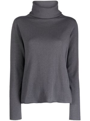 Le Tricot Perugia roll-neck wool-silk blend jumper - Grey