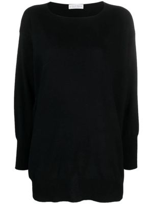 Le Tricot Perugia round-neck wool-blend jumper - Black