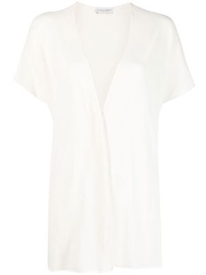 Le Tricot Perugia v-neck relaxed fit T-shirt - White