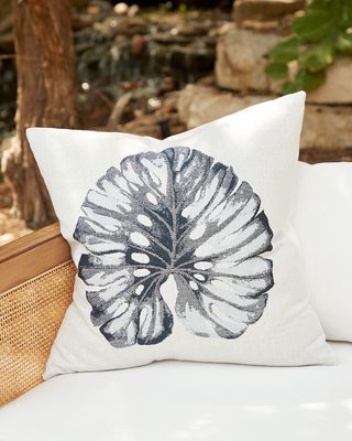 Leaf Indoor/Outdoor Pillow, 22" Square