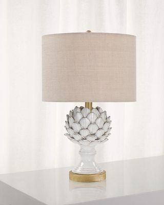 Leafy Artichoke Ceramic Table Lamp