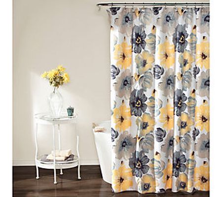 Leah 72" x 72" Shower Curtain by Lush Decor