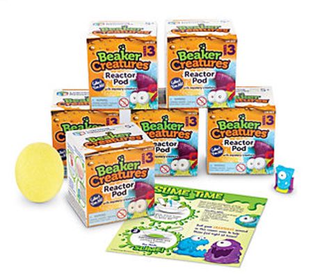 Learning Resources 6-pc Beaker Creatures Series 3 Reactor Pods