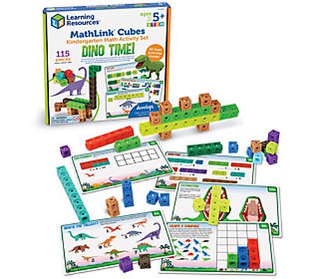 Learning Resources Mathlink Dino Time Kindergar ten Cubes Set
