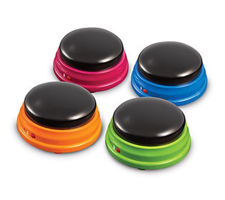 Learning Resources Recordable Answer Buzzers, S et of 4