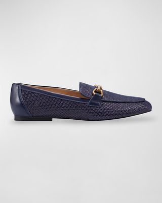 Leather Bit Slip-On Loafers