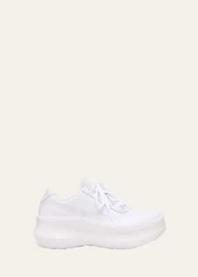 Leather Chunky Runner Sneakers