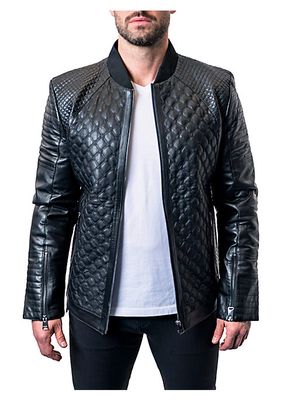 Leather Croco Jacket