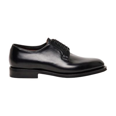 Leather derby lace-up