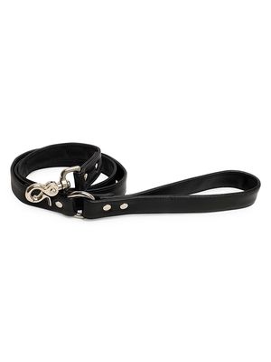 Leather Dog Leash - Midnight Black - Size Medium - Midnight Black - Size Medium