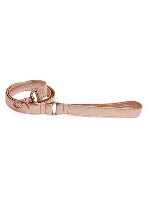Leather Dog Leash - Rose Gold - Size Small - Rose Gold - Size Small