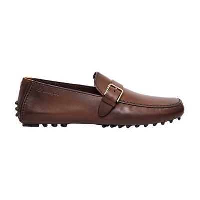 Leather driving loafer