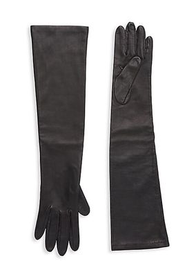 Leather Elbow Length Gloves
