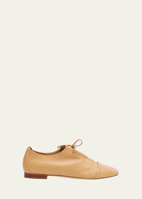 Leather Lace-Up Jazz Loafers