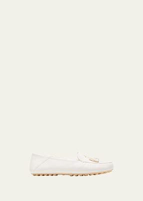 Leather Tassel Moccasin Driver Loafers