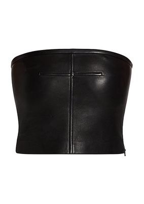 Leather Tube Top