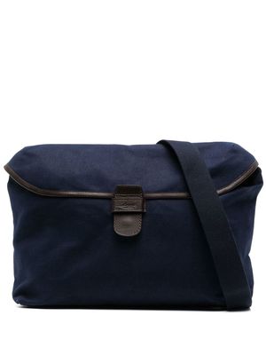 Leathersmith of London canvas messenger bag - Blue