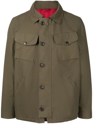 Leathersmith of London Hudson button-down shirt jacket - Green