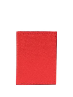 Leathersmith of London logo-detail leather wallet - Red