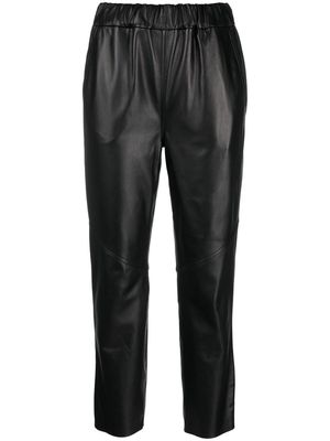 Lebrand high-rise slim-fit biker trousers - Black