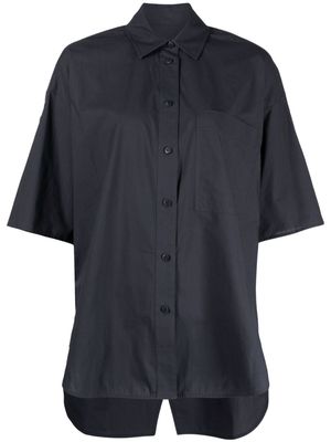 Lee Mathews drop-shoulder button-down shirt - Blue