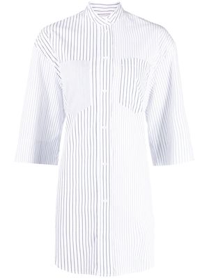 Lee Mathews Rhodes striped cotton shirt - White