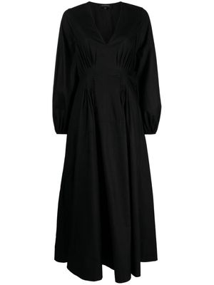 Lee Mathews Soho V-neck cotton dress - Black
