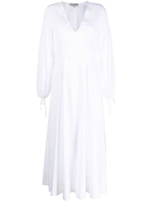 Lee Mathews Soho V-neck maxi dress - White