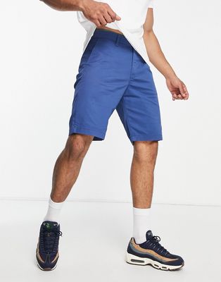 Lee regular fit cotton chino shorts in mid blue - MBLUE