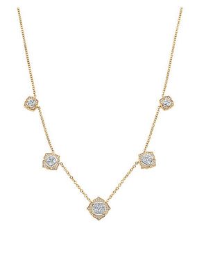 Leela 18K Yellow Gold & Diamond 5-Drop Necklace