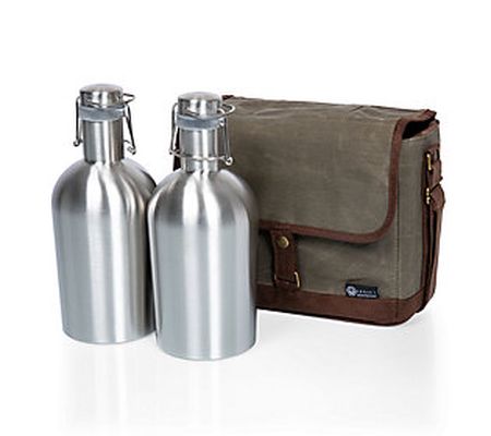Legacy 2-Piece 64-oz Stainless Steel Growler Se with Tote