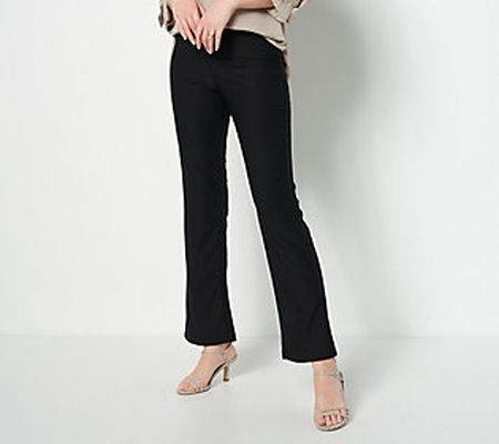 Legacy Petite Textured Knit Pull On Flare Pant