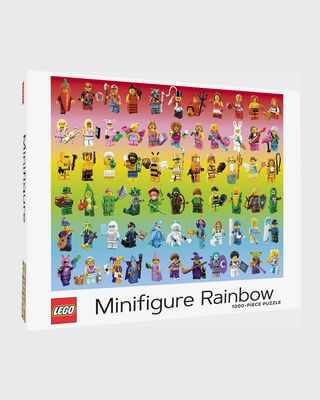 Lego Minifigure Rainbow 1000 Piece Puzzle