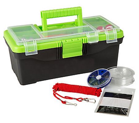 Leisure Sports 55PC Fishing Tackle Set and Box