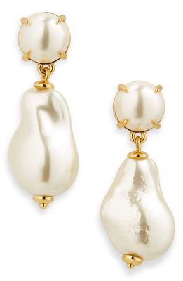 Lele Sadoughi Jackie Imitation Pearl Drop Earrings